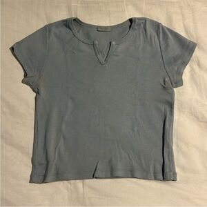 Brandy Melville Blue Short Sleeve Top